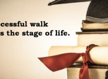 A Successful Walk Across the Stage of Life